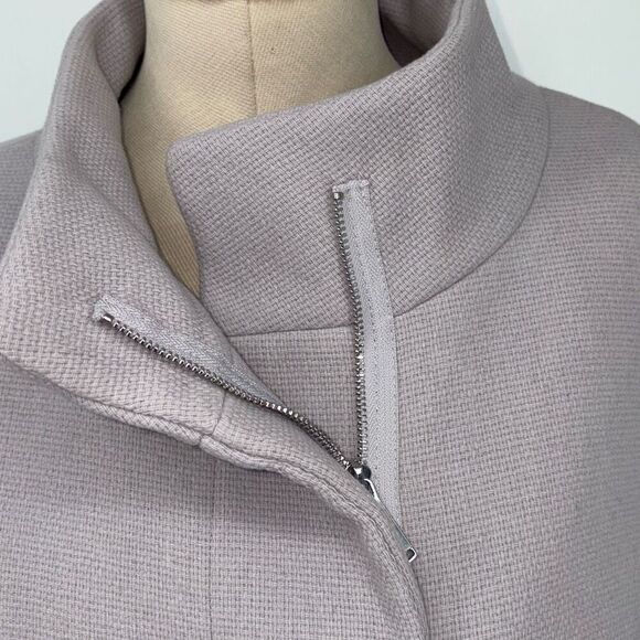 Calvin Klein Wool Blend Mock Neck Full Zip Jacket Lavender Size 16 - Picture 3 of 15